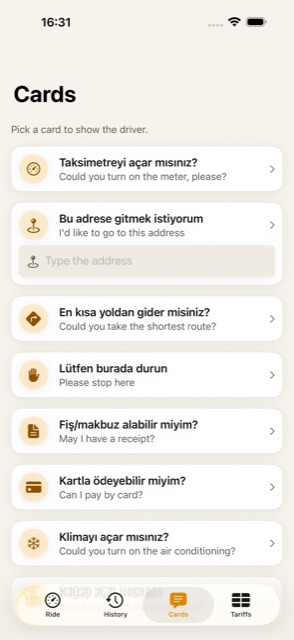 Turkish driver cards
